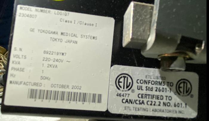 Gebraucht GE Logiq 7 Ultraschallgerät , Sony Printer UP-895MDW