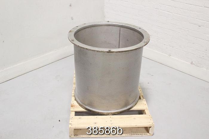 Used Black Clawson P24 Pressure Screen Basket, 0.120" Holes #38586