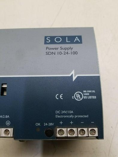 Used SOLA SDN 10-24-100 Power Supply