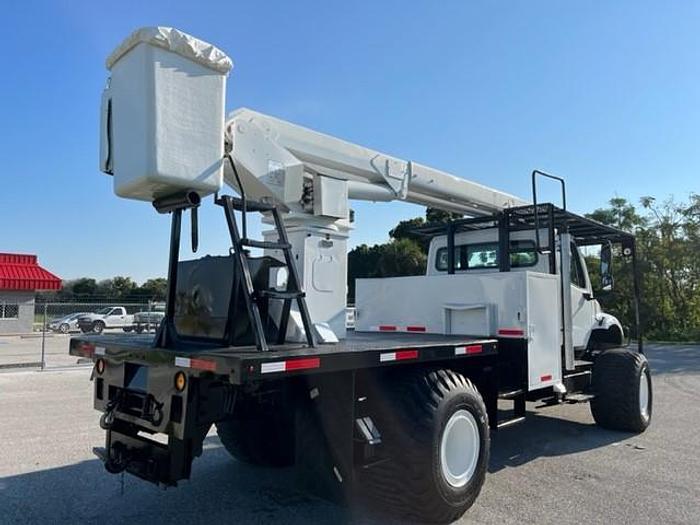 Used Hi-Ranger XT60 65ft Bucket Boom on 2013 Freightliner M2-106 4x4 Reg Cab Flatbed Truck – CZ6615