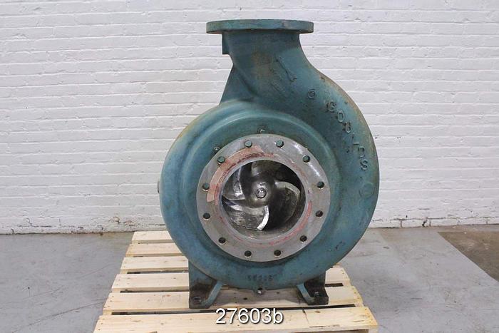 Used Goulds 3175 Goulds 3175 L, 10X12X22, 4 Vane Impeller, Stainless Steel Impeller, Stainless Steel Casing, Stainless Steel Stuffing Box, Stainless Steel Suction Side Plate, Packing. #27603