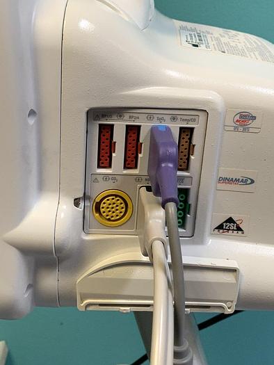 Used GE Dash 4000 Patientenmonitor auf Trolley mit Zubehör, BP1/3, BP2/4, SPo2, Temp/co, NIBP