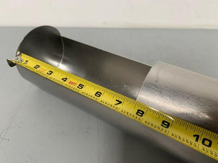 Used Stainless Steel 25" Straight Pipes w/ 7.5" Openings & 4.5" Sanitary Fittings