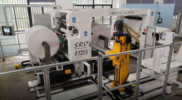 Used 40-60" SRC SYSTEMS LTD. MODEL 812LS SLITTER REWINDER 50" REWIND DIAMETERS