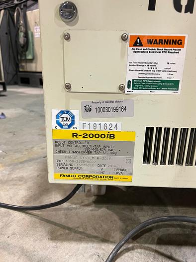 Used FANUC R2000iB/210F WITH R30iB CONTROLLER, VERY LOW HOURS, CLEANED AND TESTED #104585