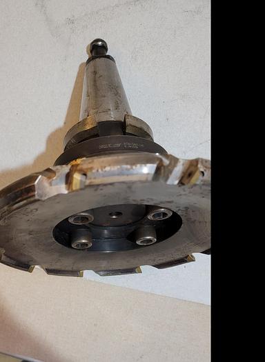 Parts Only Valenite milling cutter face RA245-25R63-12L 10" w/ BT50-S250-240 adapter(109)