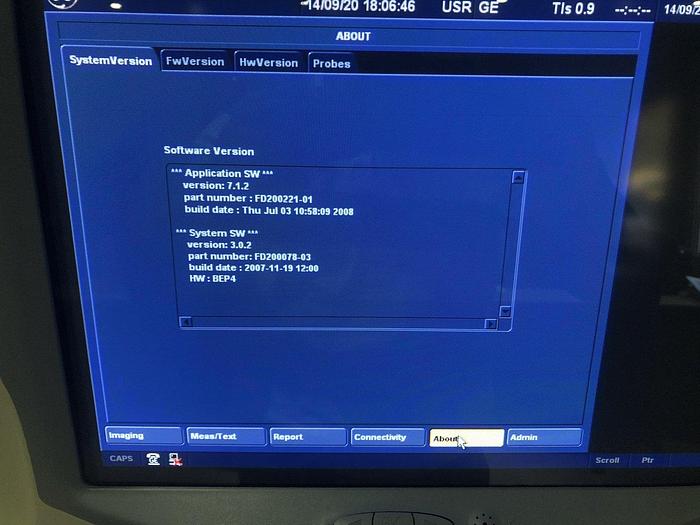 Gebraucht GE Vivid 7 Ultraschallgerät mit 3 Sonden