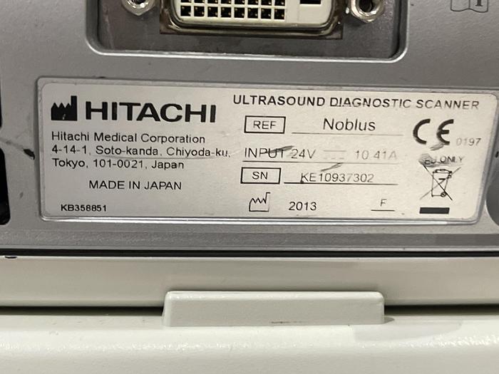 Gebraucht Hitachi/Aloka Noblus Ultraschallgerät auf Cart mit 2 Ultraschallsonden