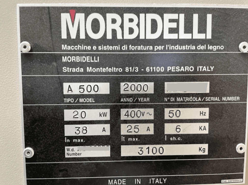 Used Morbidelli Author 500 - CNC Machining Center - 2000