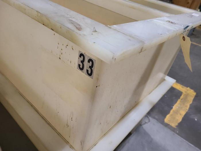 Used Polypro Tank Counter Flow Rinse side and bottom support 72" x 30" x 30"