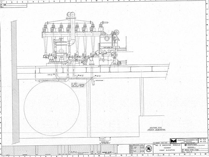 Used Voith  Pressurized Headbox, 151" Wire Width, 30" Pond, With Two Rectifier Rolls, Bunched Tube Header, 153" Face Header And 24 Manual Profile Jacks, Reel Trim 138" Basis Weight Range 37# To 210# #26587