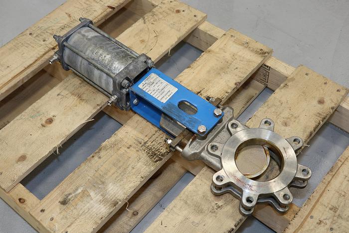Used Orbinox 4" Air Operated Knife Gate Valve #44247