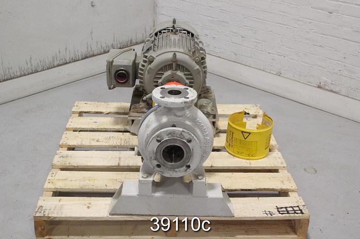 Unused Sulzer APT11-2 Pump ASTM A890 Stainless Steel, Unused, with Motor #39110