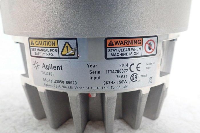 Used Agilent G3850-80020 Turbo-V 301 Navigator Vacuum Turbomolecular Pump