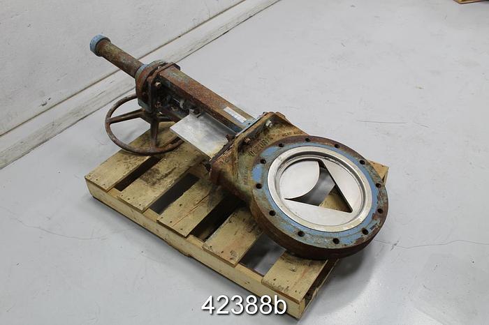 Used Dezurik 12" Hand Operated V-Port Valve #42388