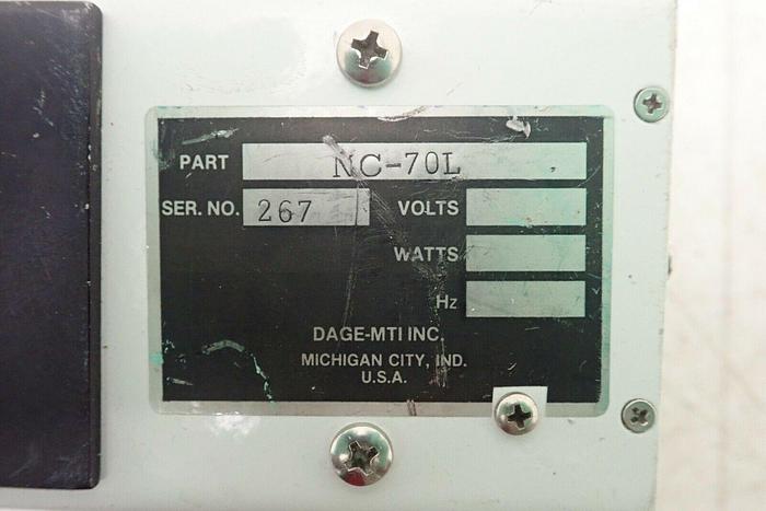 Used Dage MTI Part NC-70L Video Camera