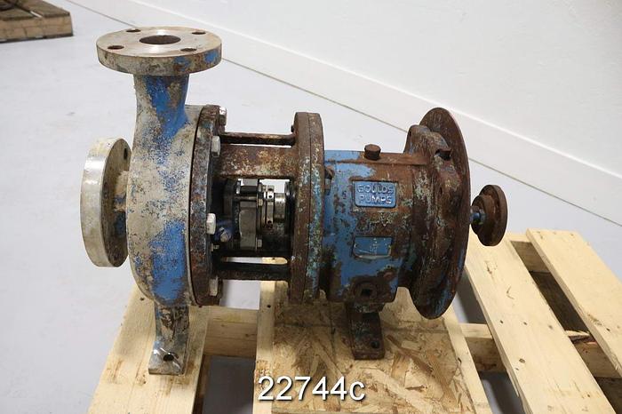 Used Goulds 3196 Pump, 2 X 3 X 8, Stainless Steel Casing #22744