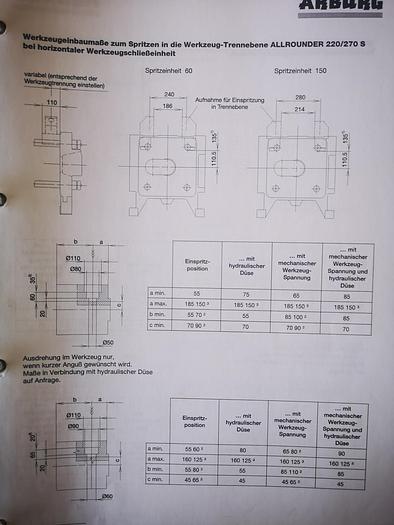 Used 2001 ARBURG 270 S 150-60 U - ALLROUNDER