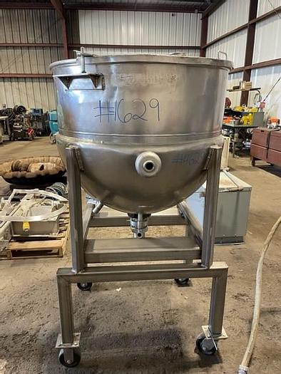 Used Lee 100 Gallon Stainless Steel Jacketed Kettle