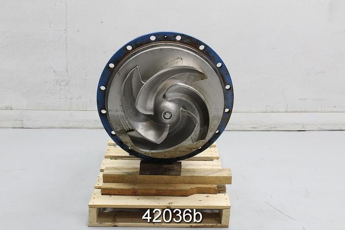 Used Goulds 3175 10x12x22 Pump Power End, 4-Vane 20" Stainless Steel Impeller #42036