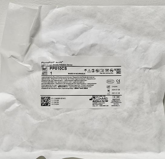 BUFFALO FILTER PLUMEPORT ACTIV LAPAROSCOPIC FILTRATION DEVICE, PP010CS