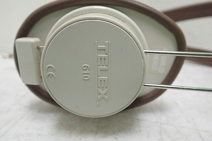 Used Lot of 13 Vintage Telex 610 Brown Headphones