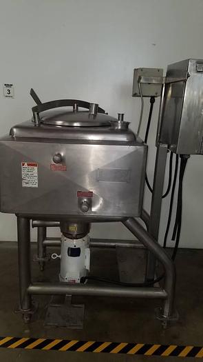Used 1991 LIQUIFIER 7.5 HP APV CREPACO Stainless Steel Jacketed with Lid