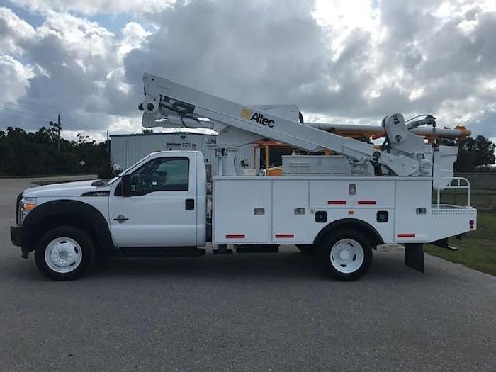 Used 2013 Ford F550 Altec AT40M 45ft Material Handler Bucket Truck - C40028