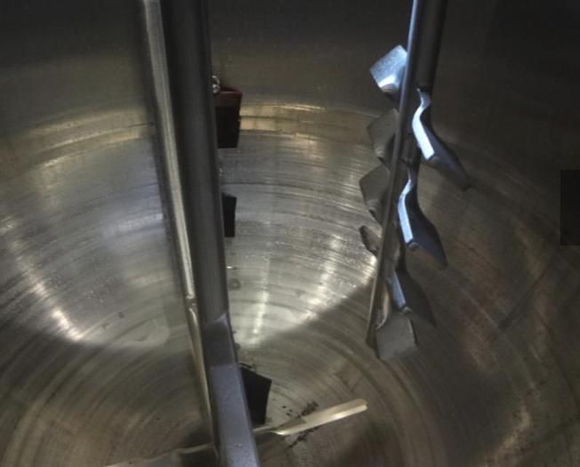 Used HAMILTON "300" GAL. "DIRECT" STEAM KETTLE STATIONARY, DUAL AGITATION & SCRAPE SURFACE, (#826C)