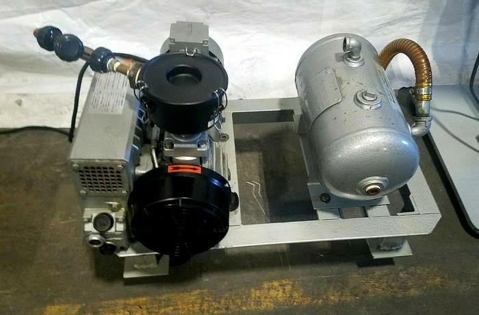 Used 2007 Busch RA025 Vacuum Pump Vacume with Receiver Tank Runs Perfectly