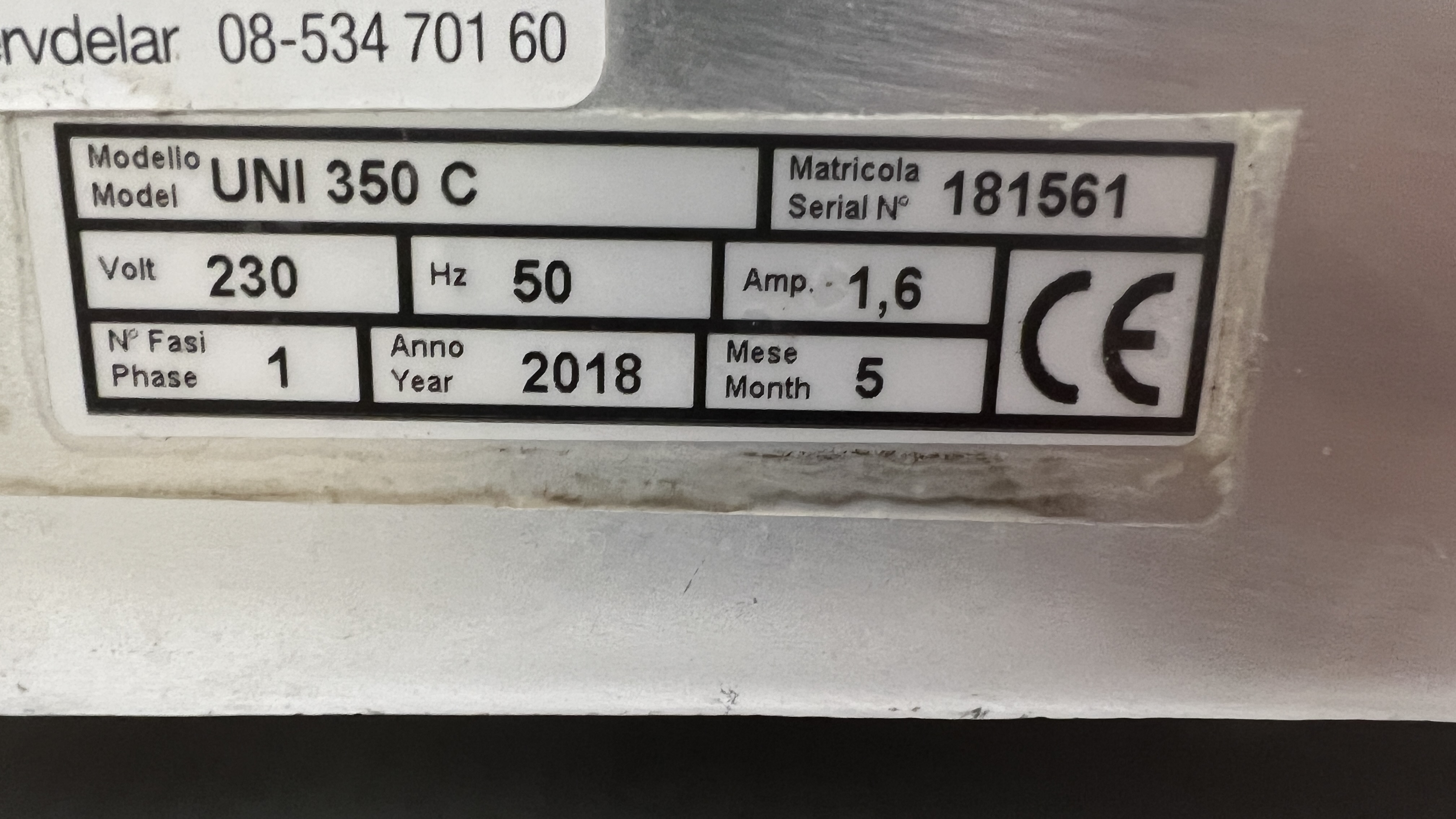 Used 2018 Berkel Uni 350