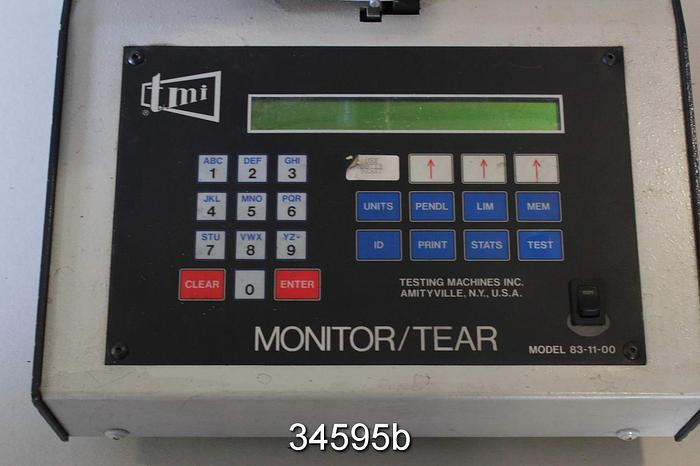 Used TMI Digital Tear Tester, Elemdorf Type, Series 83-10 #34595