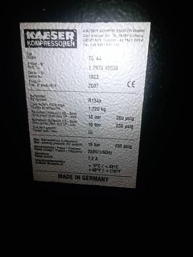 Used Kaeser Air Compressor TC 44