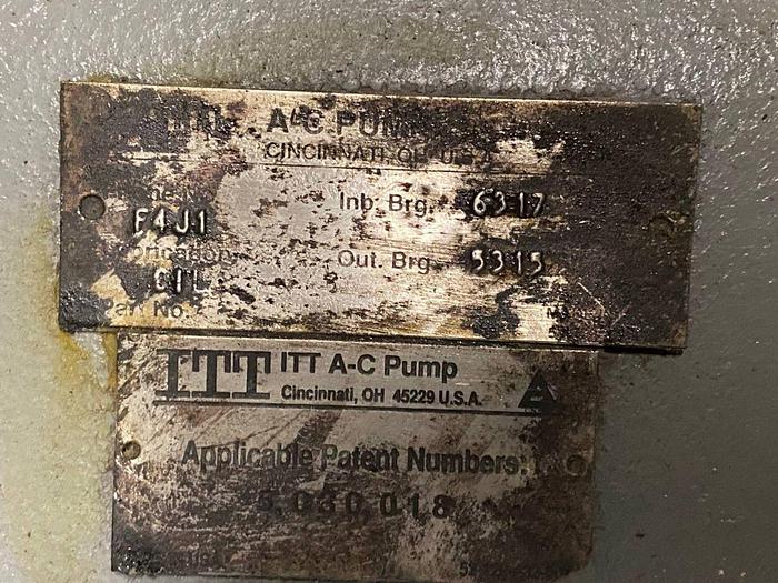Used ITT PUMP DRIVE END