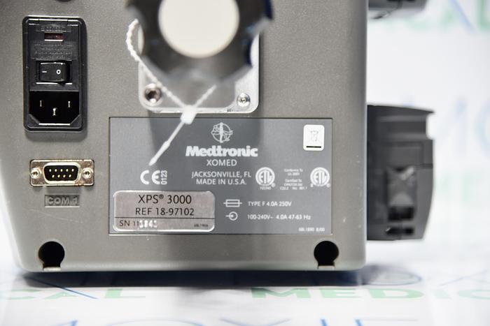 Used Medtronic M4 Legend Straightshot Microdebrider Set, XOMED XPS 3000 Console and Footswitch 18-95400