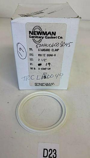 Newman Sanitary Gasket 40mp-uw Standard Clamp White 2 1/2” Qty. 19 Fast Shipping