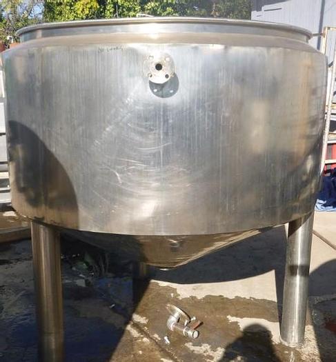 Used Tank, 425 Gallon, 316 Stainless Steel, 59" x 32", Jacketed, OT/CB #S743437