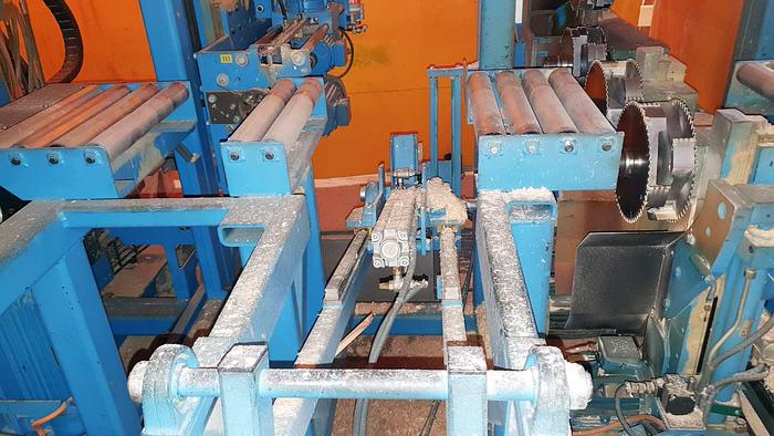 Used Hundegger K2-4 BHF joinery line  for log house production