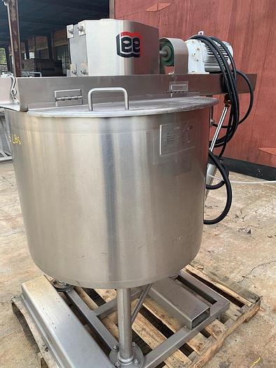 Used Kettle, 60 Gallon, S/st, Jkt, Scrape Agit, Lee, Tilt #S744220