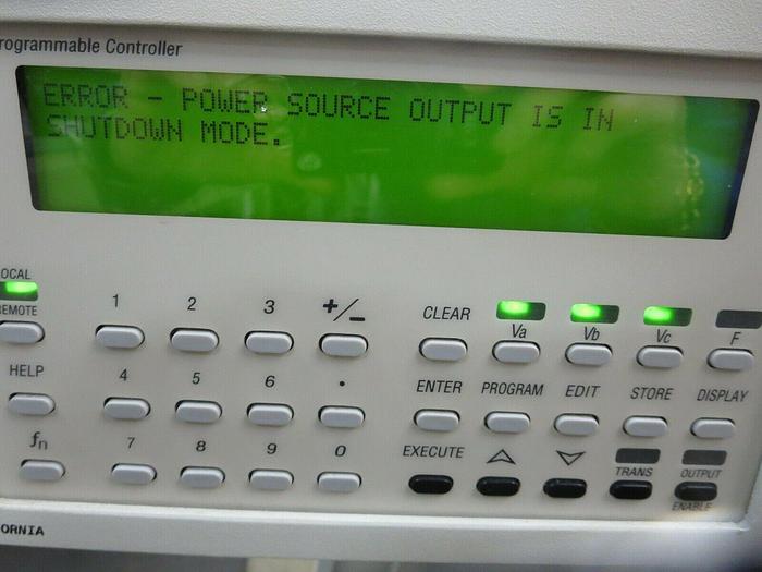 Used Pacific Power Source, 320-ASX-UPC3M, AC Power Source, For "Parts &/Or Repair"