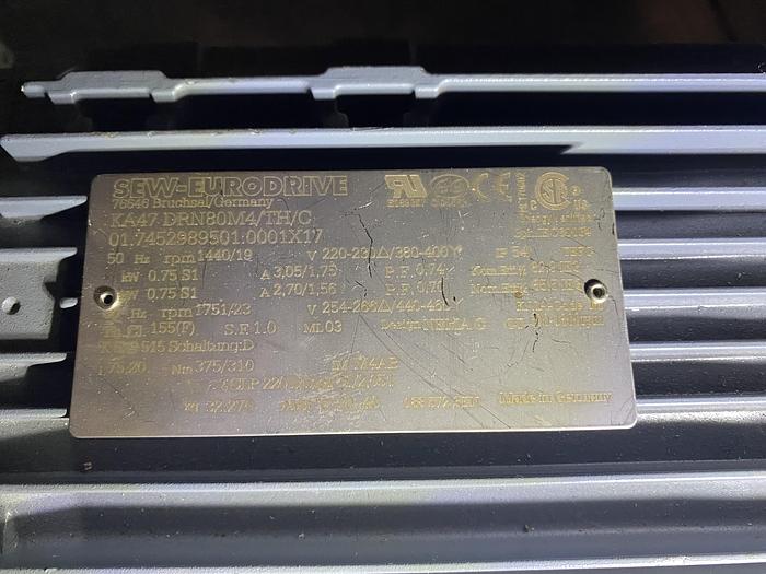 Used Sew-Eurodrive KA47 DRN80M4/TH/C