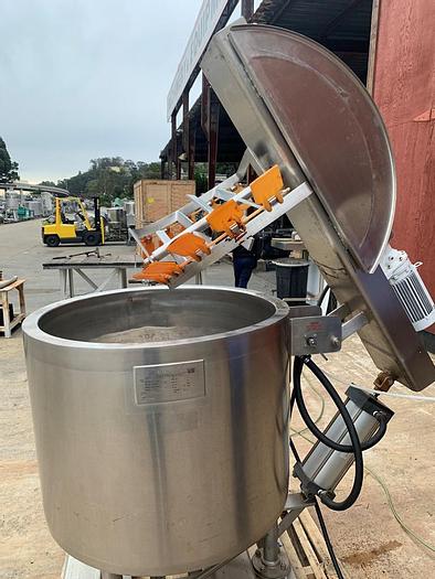 Used Kettle, 60 Gallon, S/st, Jkt, Scrape Agit, Lee, Tilt #S744220