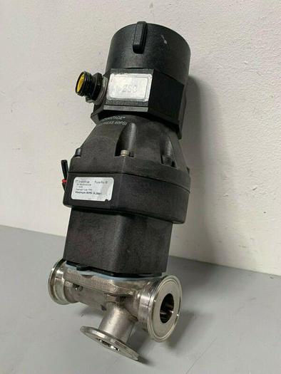 Used ITT Sherotec 4-way 316L Valve w/ 2" & 1" Sanitary Fittings w/ Position Monitor