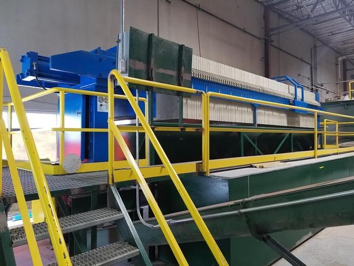Used 117 CU. FT. MET-CHEM FILTER PRESS – 1200 MM – C.G.R. – PLATE SHIFTER (#9696)