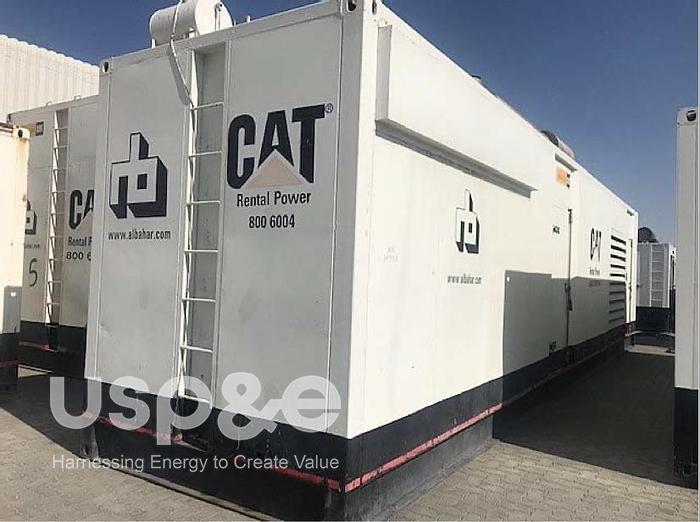 Used 1.6 MW 2007 used 3516B CAT Diesel Genset