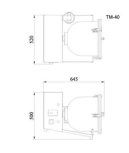 Promarks Model TM40 Table Top Marinating Vacuum Tumbler