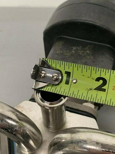 Used 3 ITT Pure-Flo Sherotec Stainless Steel Valves w/ Position Monitor 3/4" Sanitary