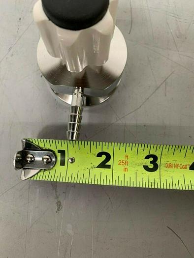 Used ITT Pure-Flo Stainless Steel Sample Valve w/ 1/4" Outlet & 2" Inlet