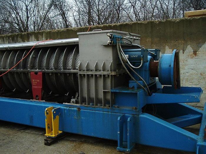 Used Andritz Dupps 3620C Dewatering Screw Press And 3.O Meter Gravity Table #23968