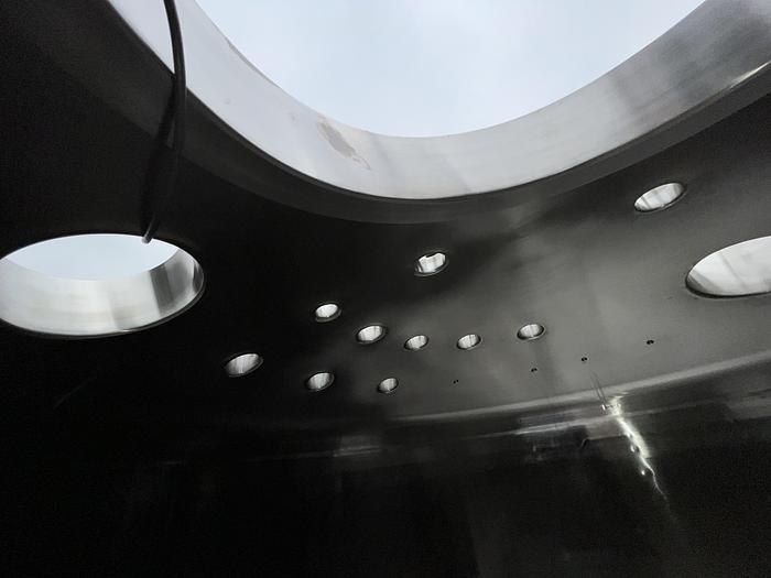 Used Tank, 370 Gallon, 316L Stainless Steel, Jacketed, Agitated, 10 PSI, T&C Stainless #L744633